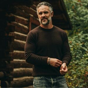 Taylor Stitch The Lodge Sweater in Chocolate (brown) crewneck XL / 44